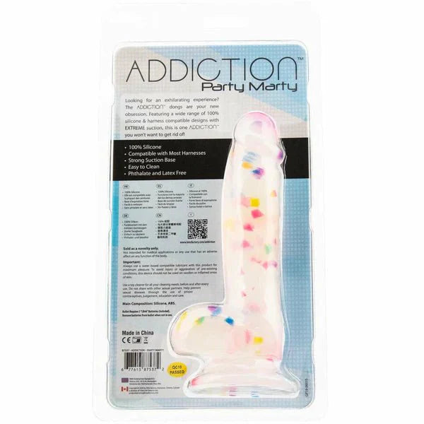 Addiction Party Marty - Silicone Confetti Dong - Whispered Fantasies
