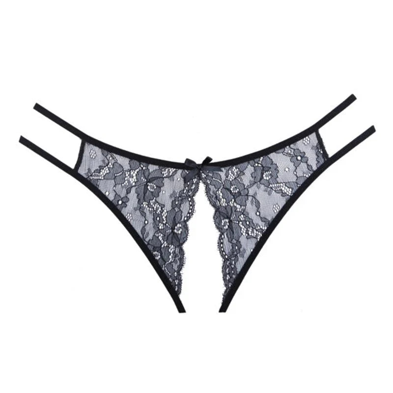 Adore by Allure – Lovesick Lace Panty – Black – OS - Whispered Fantasies