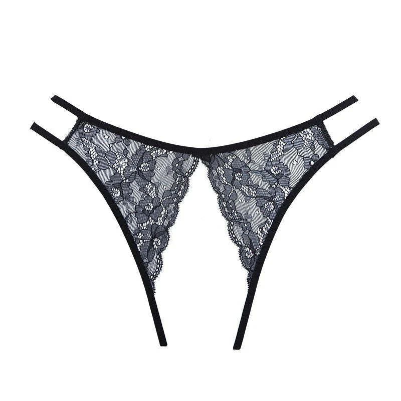 Adore by Allure – Lovesick Lace Panty – Black – OS - Whispered Fantasies