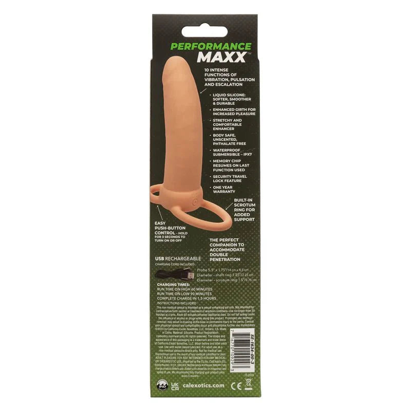 CaleXOtics Performance Maxx Rechargeable Thick Dual Penetrator - Whispered Fantasies