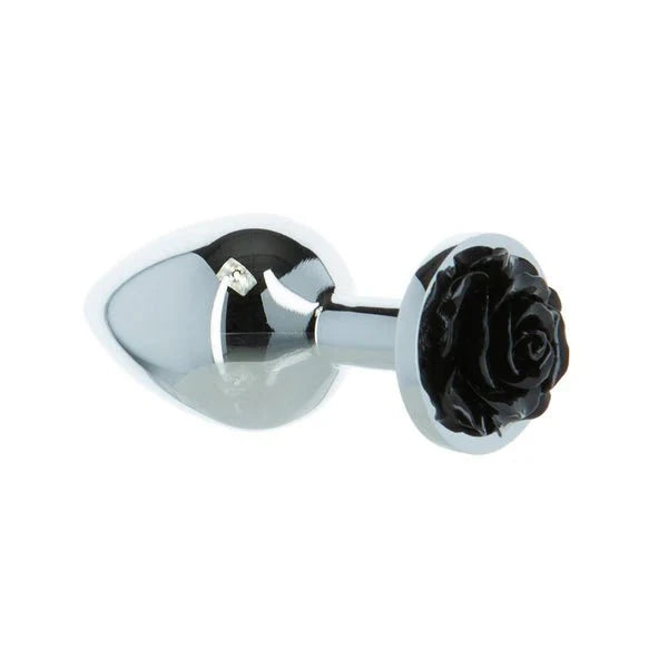 LUX active® 3.5" Rose Anal Plug – Black - Whispered Fantasies