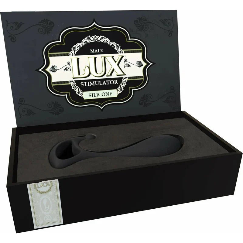 Lux Male Silicone Stimulator - LX2 - Black - Whispered Fantasies