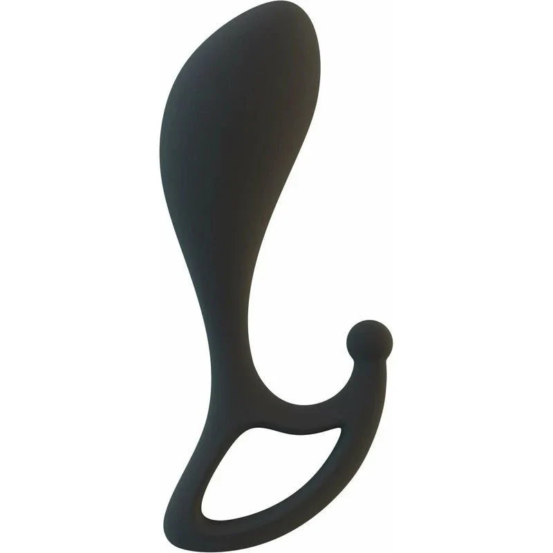 Lux Male Silicone Stimulator - LX2 - Black - Whispered Fantasies