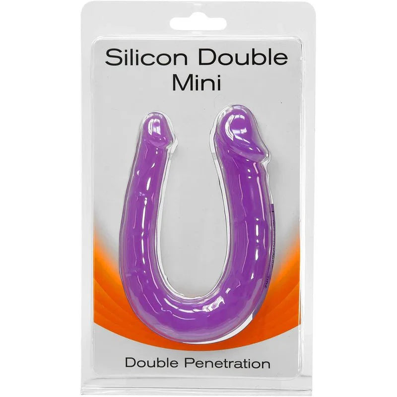 Seven Creations Silicone Double Mini Double Penetration Dong - Purple - Whispered Fantasies