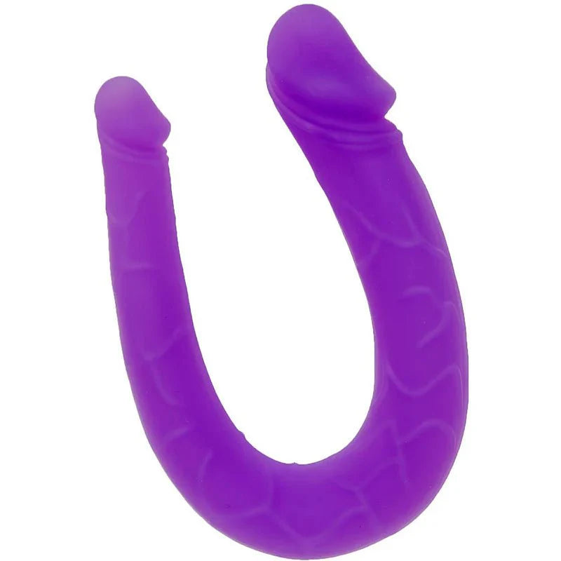 Seven Creations Silicone Double Mini Double Penetration Dong - Purple - Whispered Fantasies