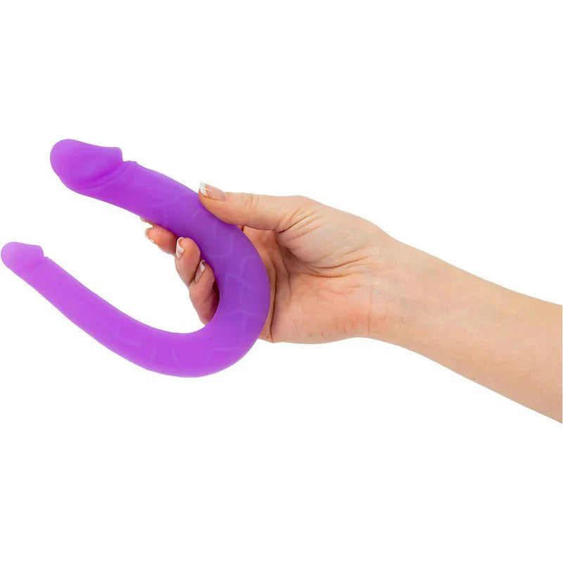 Seven Creations Silicone Double Mini Double Penetration Dong - Purple - Whispered Fantasies