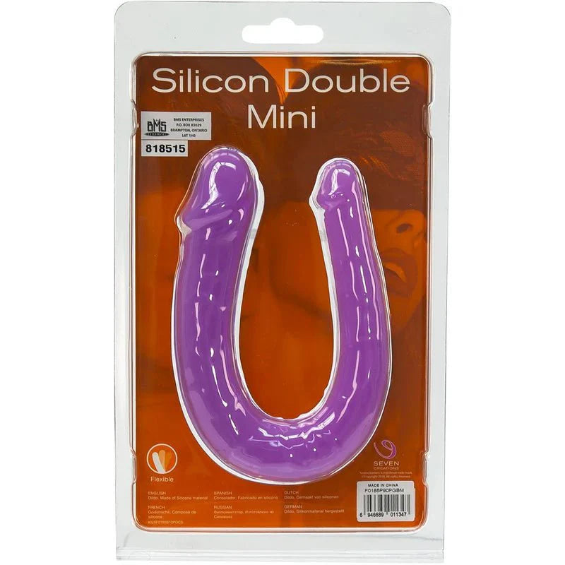 Seven Creations Silicone Double Mini Double Penetration Dong - Purple - Whispered Fantasies