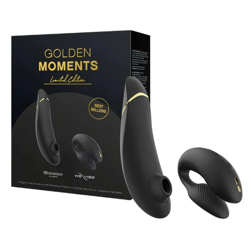 We - Vibe® & Womanizer – Golden Moments 2.0 – Limited Edition Gift Set - Black - Whispered Fantasies