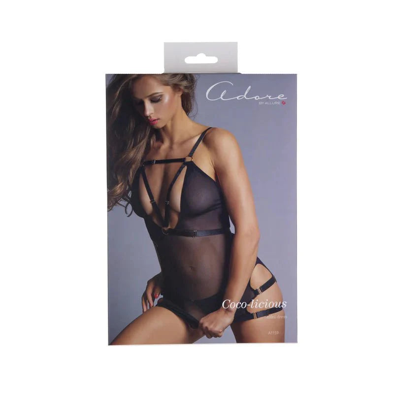 Adore by Allure Coco - Licious Dress - Black - Whispered Fantasies