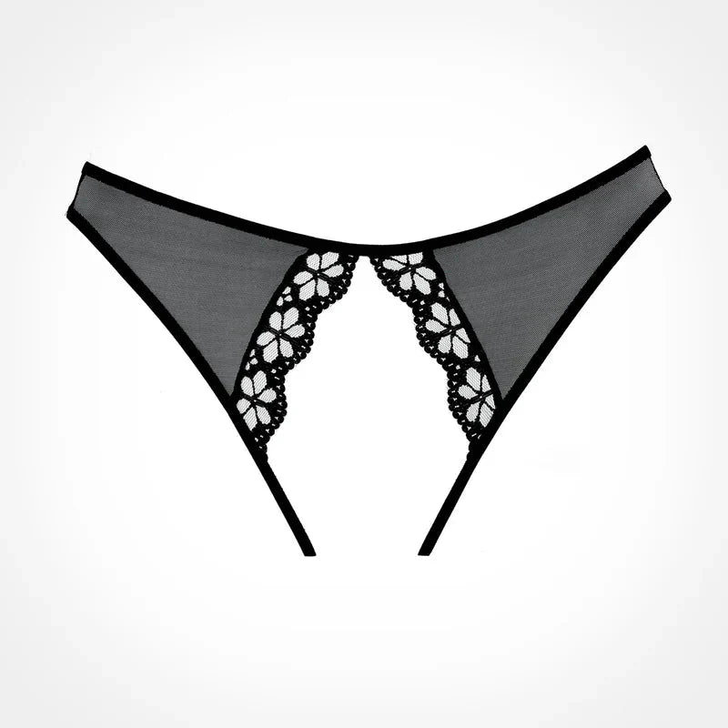 Allure Adore – Mirabelle Plum Panty – Black – One Size - Whispered Fantasies