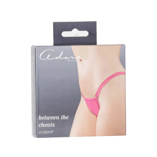 Allure Between The Cheats Pink Panty – One Size Fits Most - Pink - Whispered Fantasies