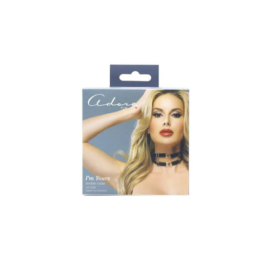 Allure I’m Yours Double Collar - Black - Whispered Fantasies