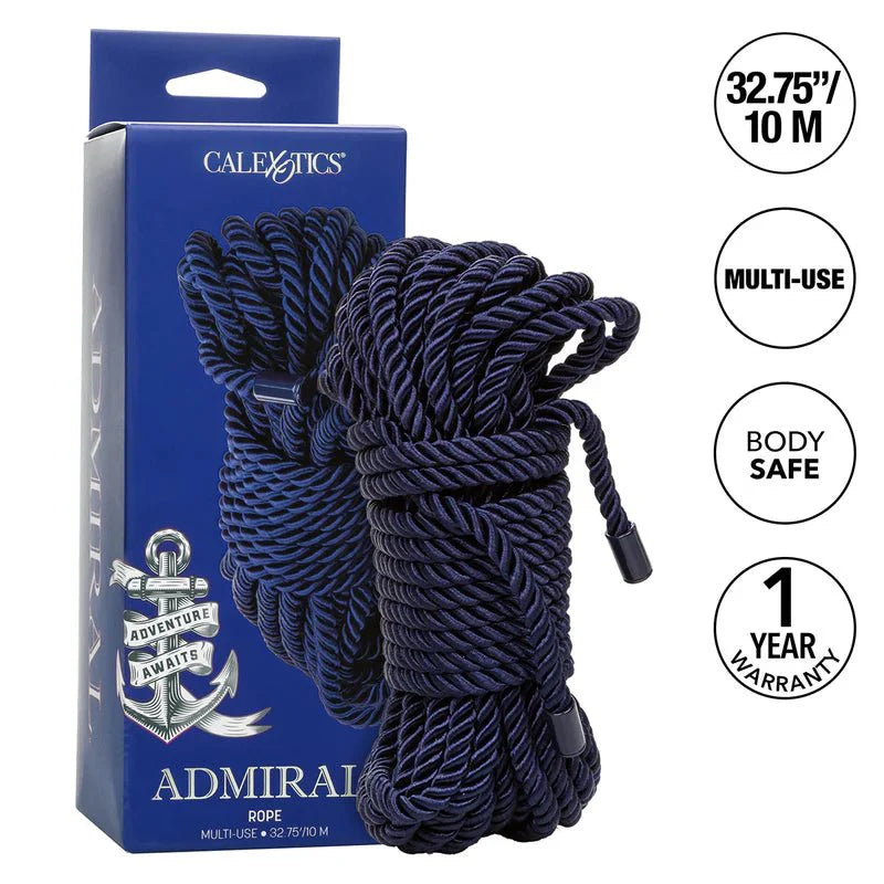 CaleXOtics Admiral Multi Use Rope 10 Metres - Blue - Whispered Fantasies