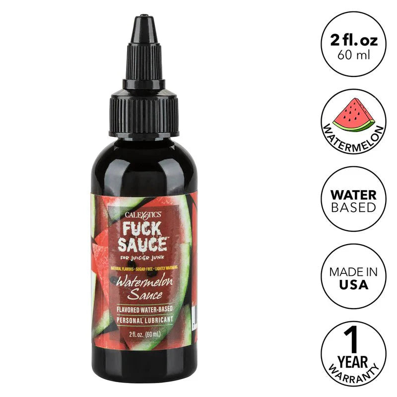 CalExotics – Fuck Sauce – Water - Based Lubricant – Watermelon - 2oz/60ml - Whispered Fantasies