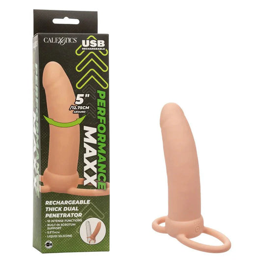 CaleXOtics Performance Maxx Rechargeable Thick Dual Penetrator - Whispered Fantasies