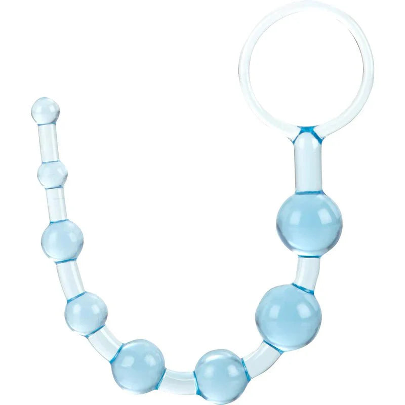 CalExotics Shanes World Anal Beads - Blue - Whispered Fantasies