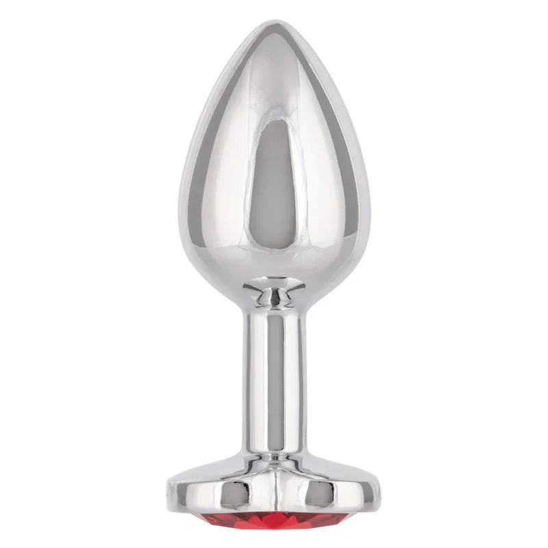 CaleXOtics Small Jewel Ruby Heart Plug - Ruby - Whispered Fantasies