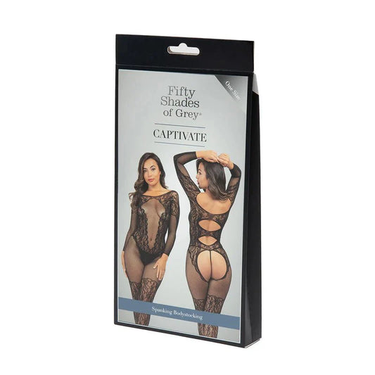 Fifty Shades of Grey Captivate Spanking Bodystocking – One Size - Whispered Fantasies