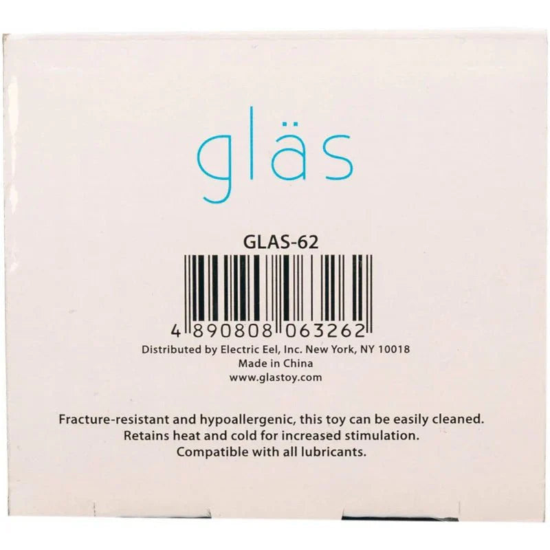 Glas Amethyst Rain Butt Plug – Clear - Whispered Fantasies