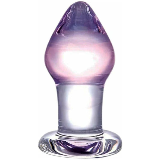 Glas Amethyst Rain Butt Plug – Clear - Whispered Fantasies