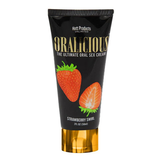 HottProducts Oralicious Oral Sex Cream - Strawberry Swirl /58ml. - Whispered Fantasies