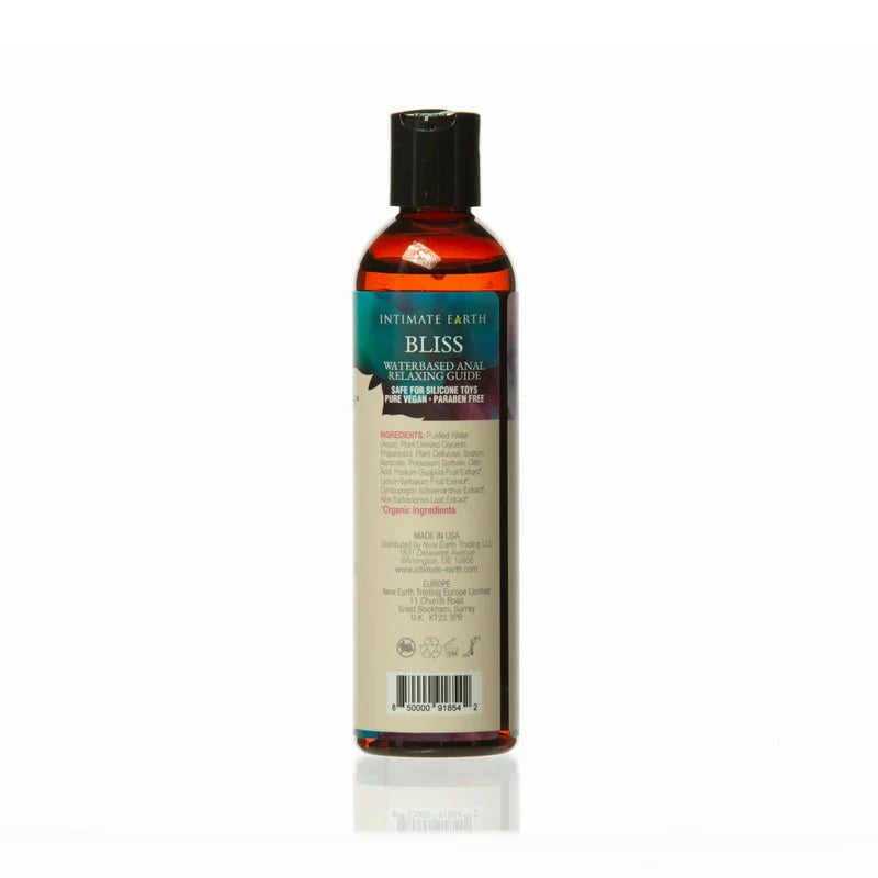 Intimate Earth Bliss Anal Relaxing Water Based Glide – 240ml/8oz - Whispered Fantasies