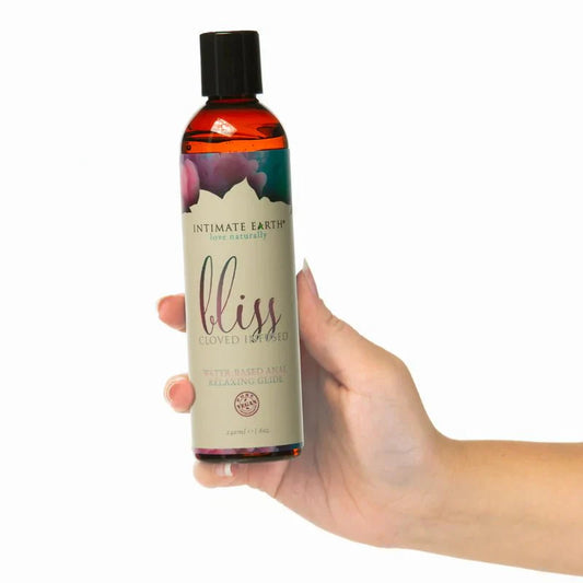 Intimate Earth Bliss Anal Relaxing Water Based Glide – 240ml/8oz - Whispered Fantasies