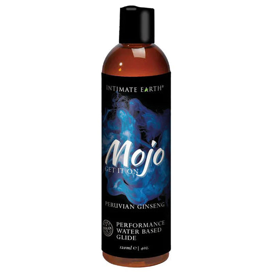 Intimate Earth Mojo – Get It On Water - Based Performance Lubricant – 120ml/4oz - Whispered Fantasies