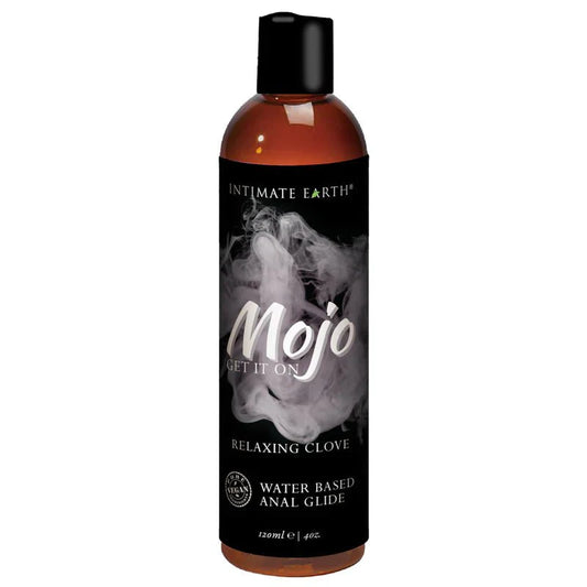 Intimate Earth Mojo Relaxing Clove Water - Based Anal Lubricant – 120ml/40z - Whispered Fantasies