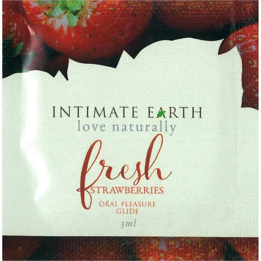 Intimate Earth Oral Pleasure Guide - Strawberry - 3ml/.1oz - Whispered Fantasies
