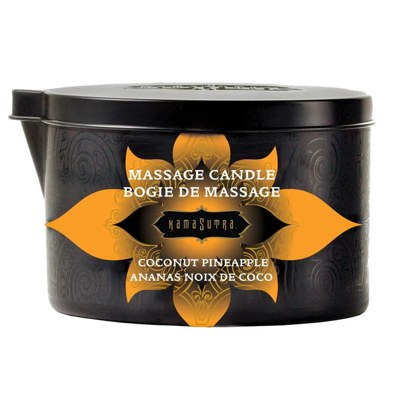 Kama Sutra Massage Candles - Coconut Pineapple - Whispered Fantasies