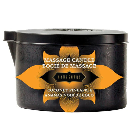 Kama Sutra Massage Candles - Coconut Pineapple - Whispered Fantasies