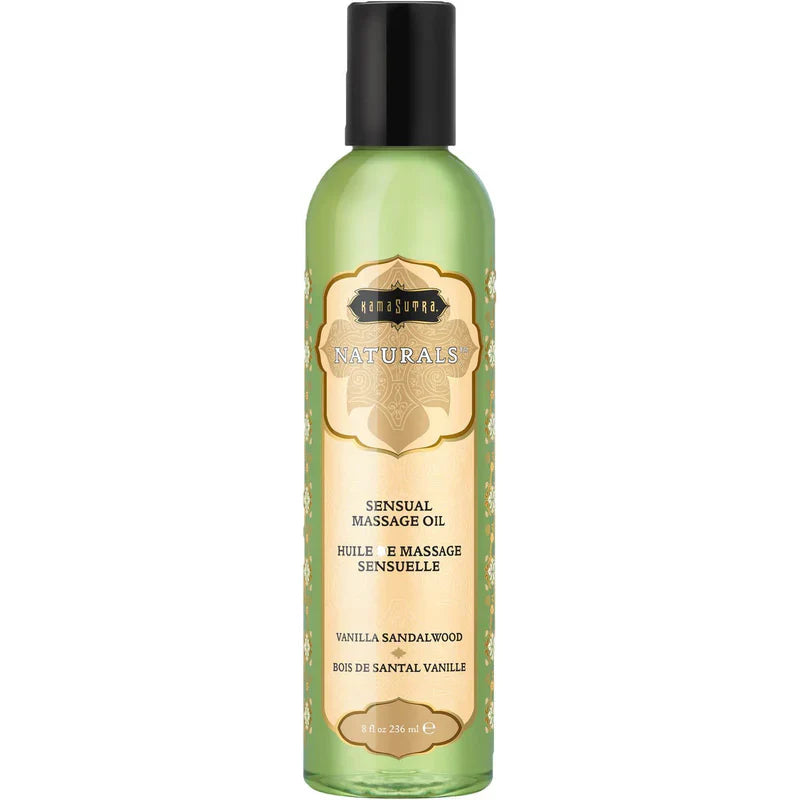 Kama Sutra Vanilla Sandalwood Massage Oil Bottle