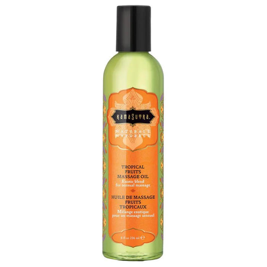 Kama Sutra Naturals - Massage Oil - Tropical Fruit - 256ml / 8oz - Whispered Fantasies