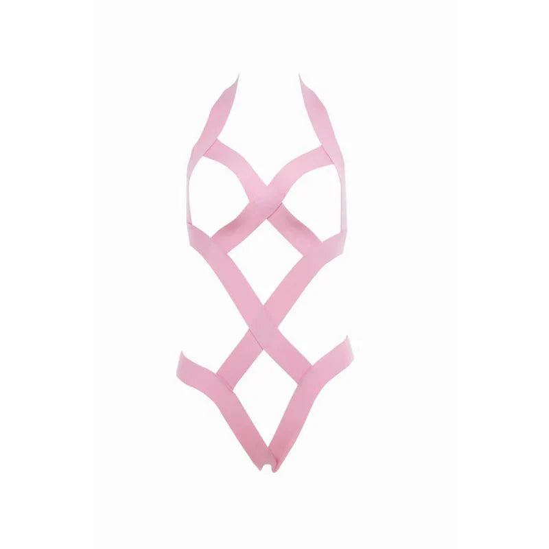 Kitten by Allure – Obsession - Open Cup & Back Teddy - Pink - OS - Whispered Fantasies