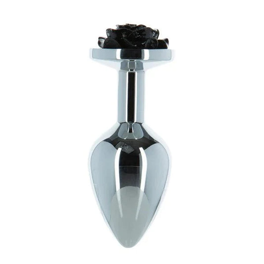 LUX active® 3.5" Rose Anal Plug – Black - Whispered Fantasies