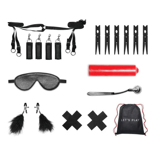 Lux Fetish Bedspreaders 7 Piece Sensory Experience Kit - Whispered Fantasies