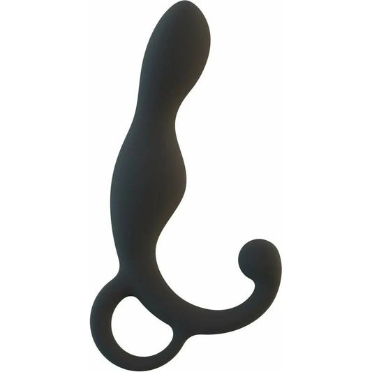 Lux Male Silicone Stimulator - LX1 - Black - Whispered Fantasies