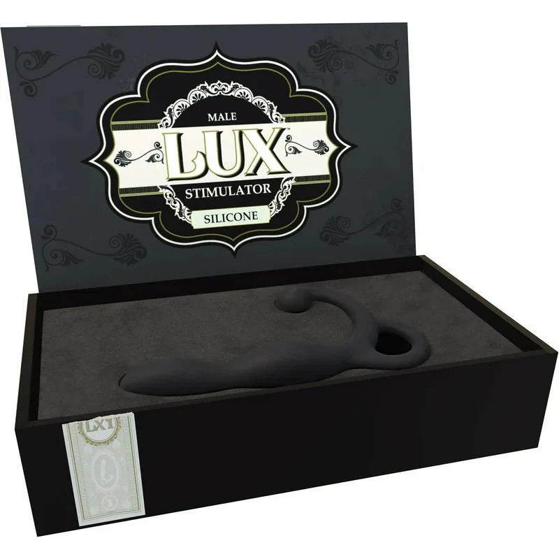 Lux Male Silicone Stimulator - LX1 - Black - Whispered Fantasies