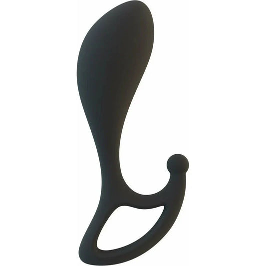 Lux Male Silicone Stimulator - LX2 - Black - Whispered Fantasies