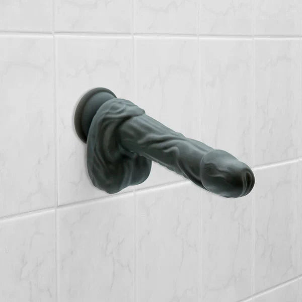 Naked Addiction – 8.6” Silicone Rotating & Thrusting Vibrating Dildo with Remote - Noir - Whispered Fantasies