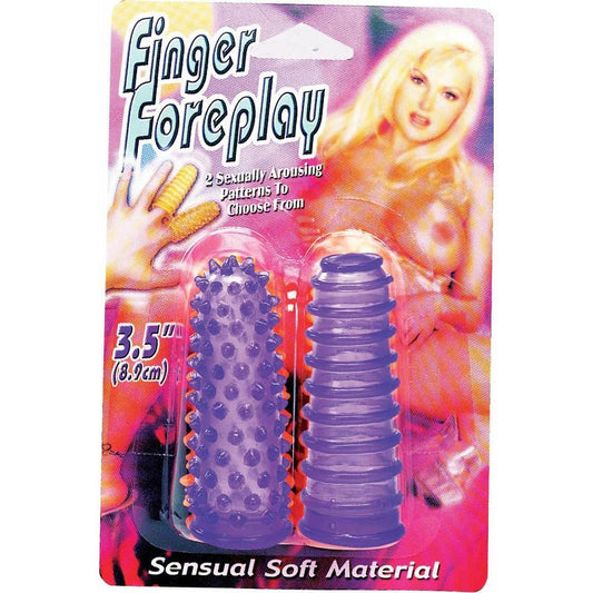 Nanma Finger Foreplay - Textured Finger Sleeves - Purple - Whispered Fantasies