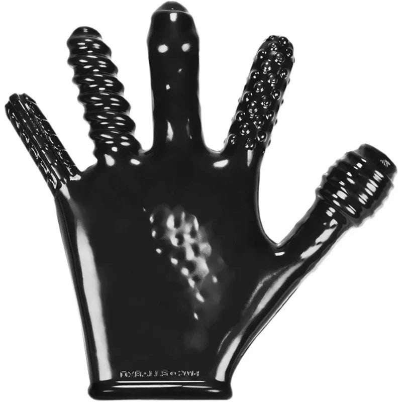 Oxballs Finger Fuck – Textured Glove – Black - Whispered Fantasies