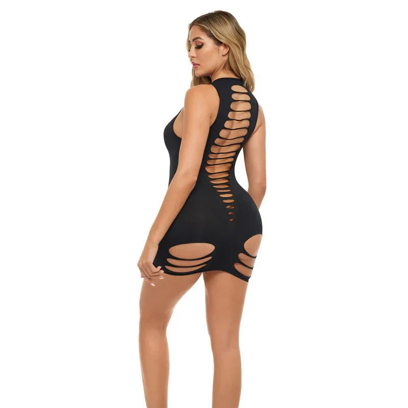 Pink Lipstick Can’t Commit Dress – Black - Whispered Fantasies