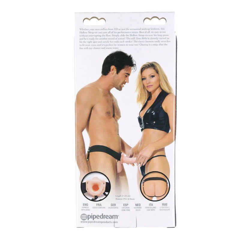 Pipedream - Fetish Fantasy Series 6” Hollow Strap - On - Whispered Fantasies