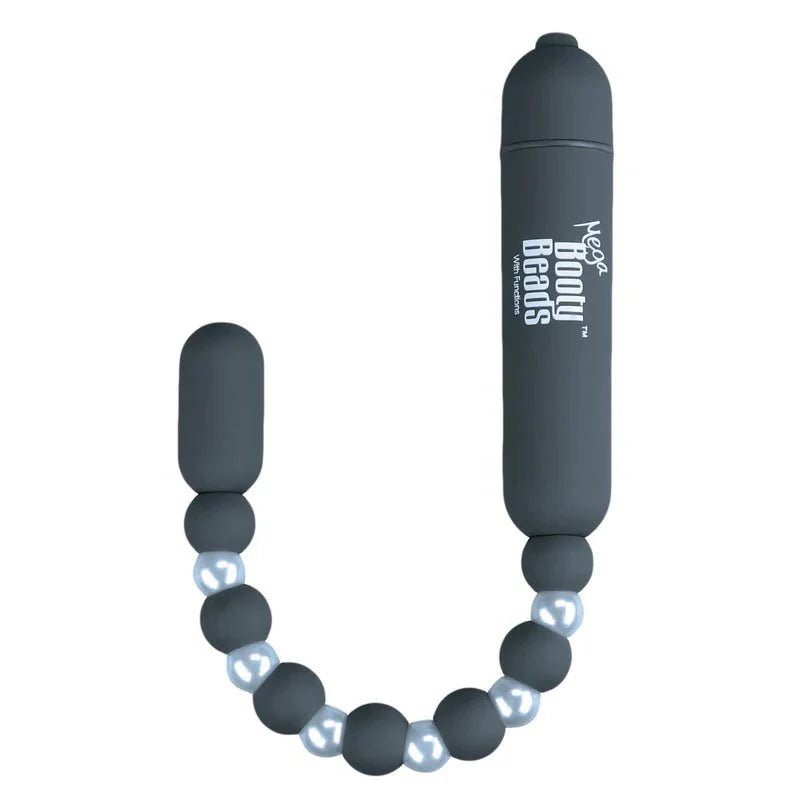 PowerBullet Mega Booty Beads with 7 Functions - Grey - Whispered Fantasies