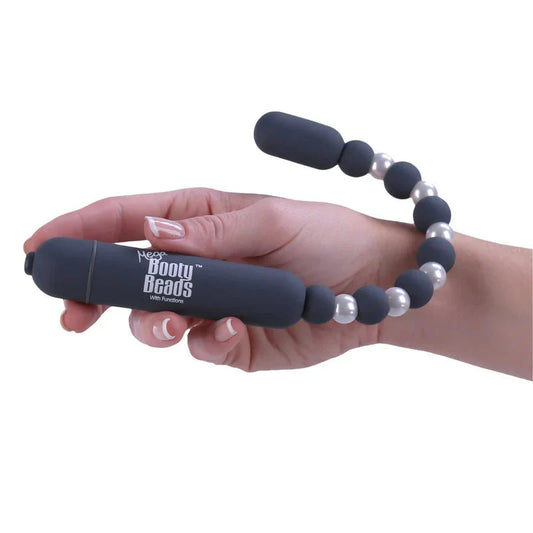 PowerBullet Mega Booty Beads with 7 Functions - Grey - Whispered Fantasies