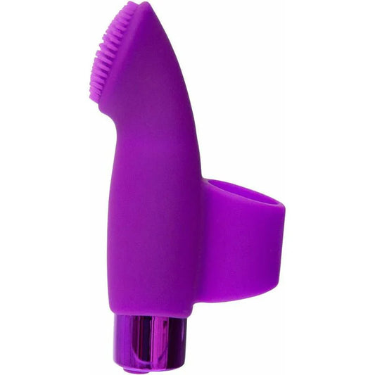 PowerBullet Rechargeable Naughty Nubbies - Silicone Finger Vibe - Purple - Whispered Fantasies