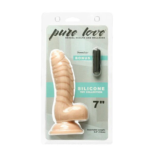 Pure Love® - Ben - 7” Dildo with Balls – Beige - Whispered Fantasies