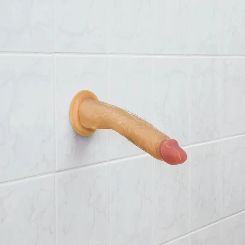 Pure Love® - Dildo with Suction Cup - Beige - 8 In. - Whispered Fantasies